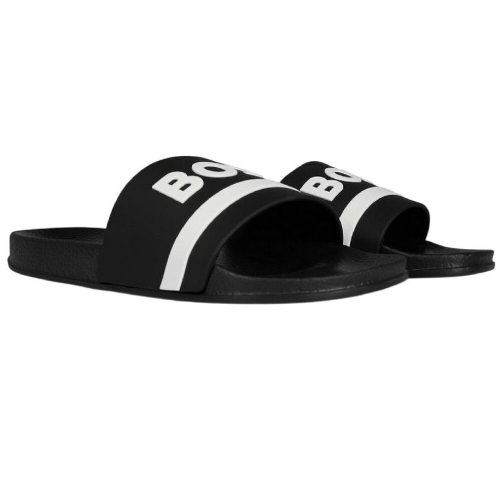 Boss Womens/Ladies Lettering Slides / Black